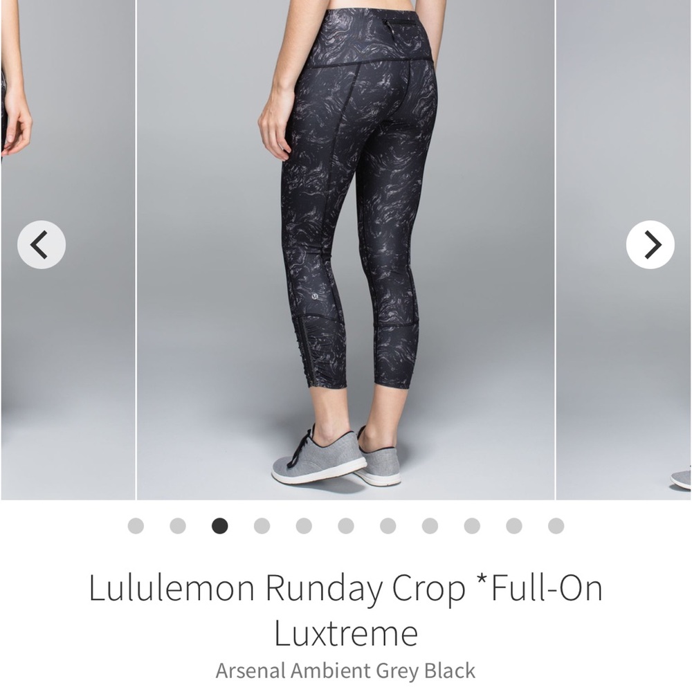 lululemon athletica Runday Crop Full-On Luxtreme Pants - Black